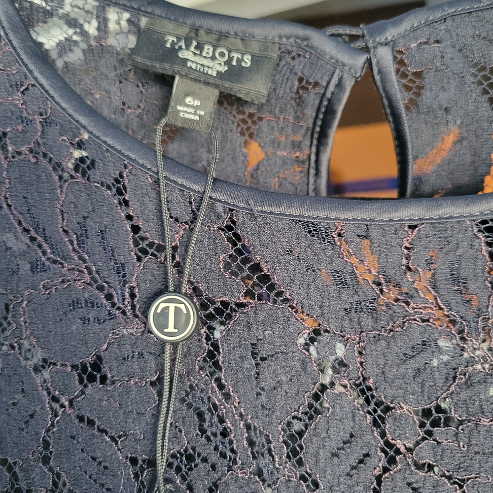 Talbots Lace Top - Picture 3 of 3